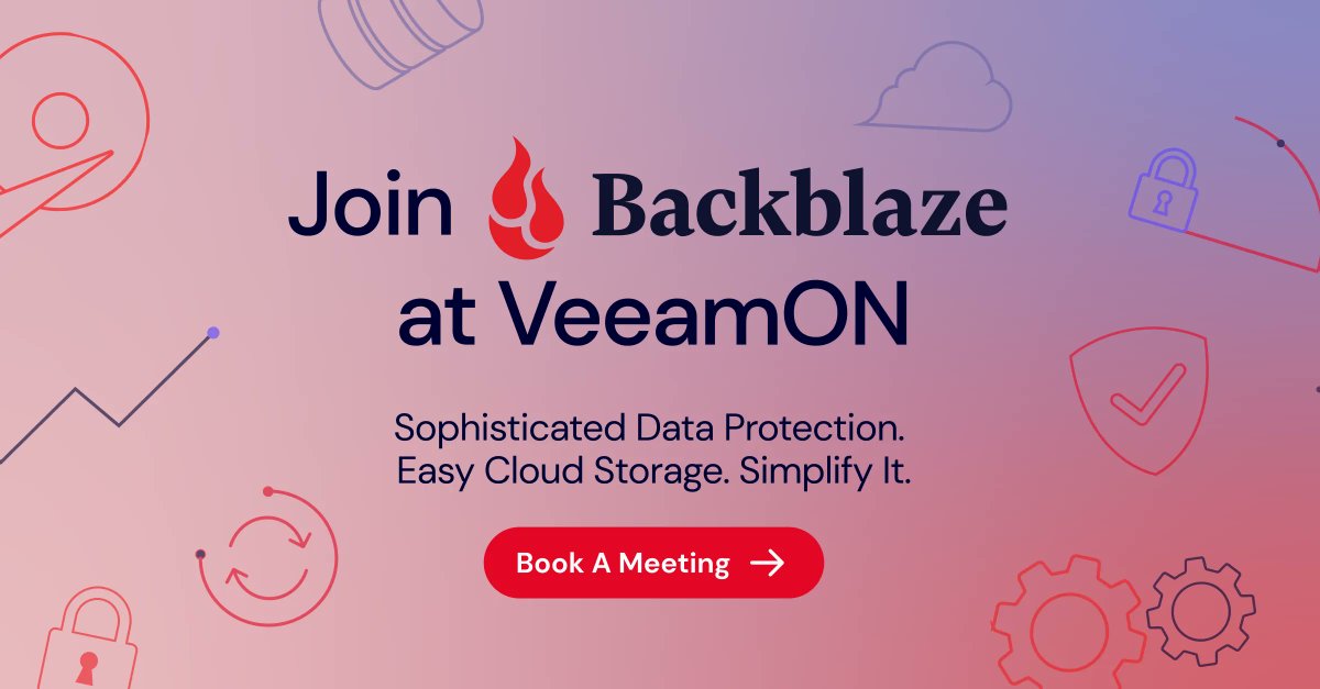 I can't wait to see all the channel partners at #VeeamON next week! Visit the <a href="/Backblaze/">Backblaze</a> booth to say hey and chat about delivering the No. 1 #data recovery &amp; protection solution with our astonishingly easy #cloud storage. Book now: buff.ly/3Ny6TIq  #BlazeIt