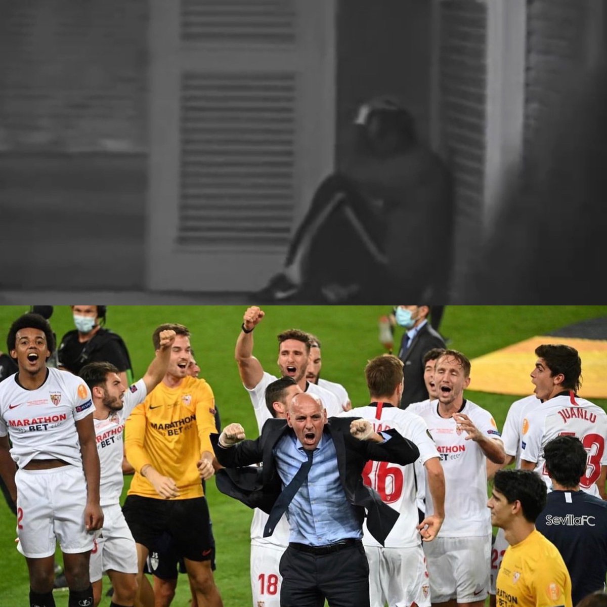 Vivimos juntos la cima y la sima, el triunfo y la decepción, el éxito y el fracaso. 
Así que por los que ya no están, por los que siguen, por los que creyeron y por los que no, por tu gente y por la mía, por TI y por MI. 
Sevilla por favor…llévame a otra final. 
Te amo Sevilla.