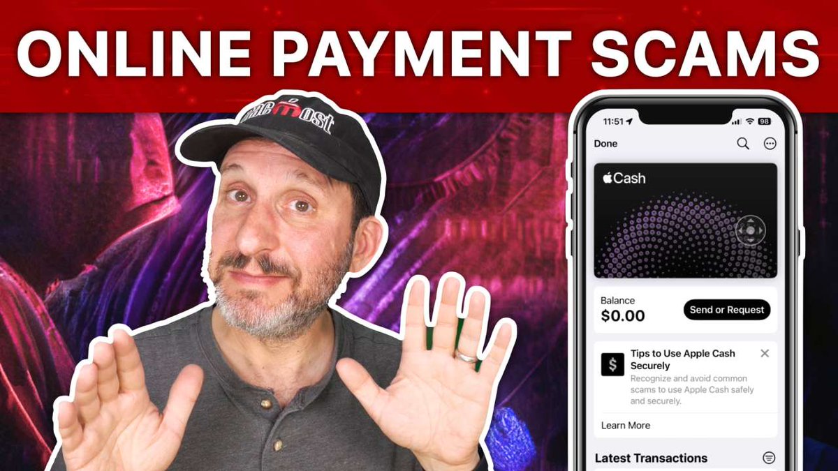 Did you catch this tutorial from last week? "Look Out For These Online Payment System Scams" macmost.com/e-2943