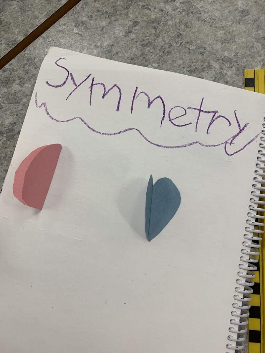 Can I tell you what symmetrical means? What about a ‘half’? Can I explain what ‘whole’ means? We are having fun with shapes!
