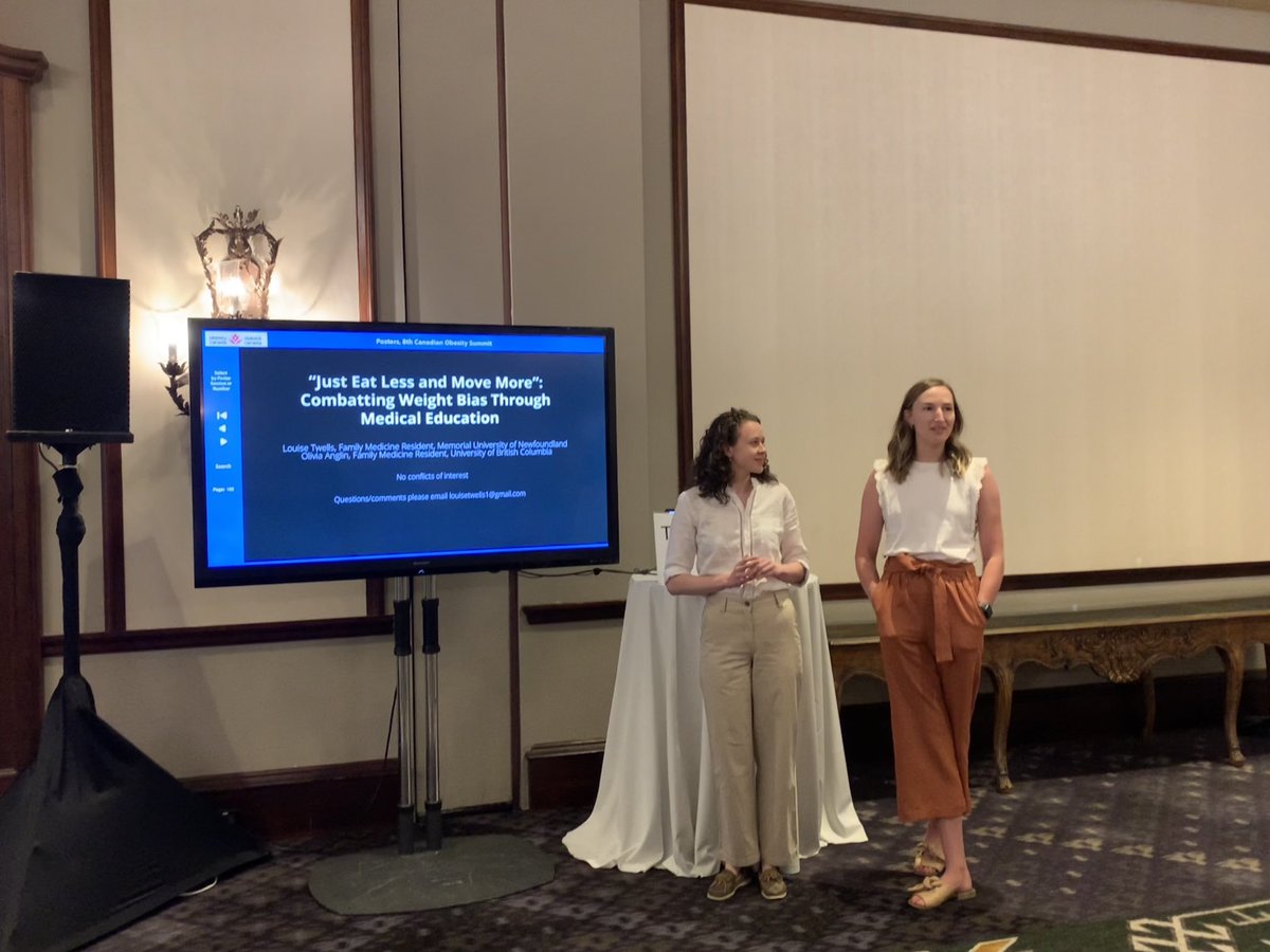 Proud to be watching this presentation on combatting weight bias in medical education at the Obesity Summit:) ⁦<a href="/ObesityCan/">Obesity Canada</a>⁩ ⁦<a href="/louisetwells/">Louise Twells</a>⁩