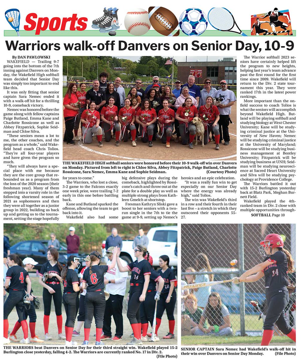 Wakefield Daily Item on Twitter "Today's sports page https