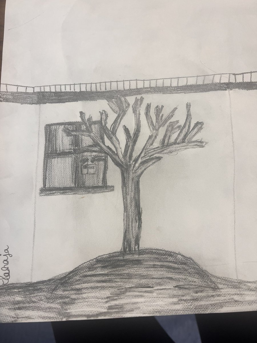 cpurdyart's tweet photo. Great day to go out and draw the trees ❤️🎨 #3rdgrade https://t.co/jUgSfJ8n2S