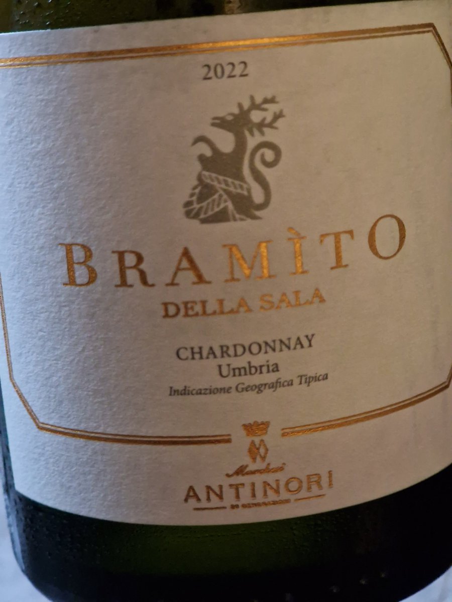 Latest release of Castello della Sala Bramito, 2022, gives hints of the warm vintage, but still a lovely wine.