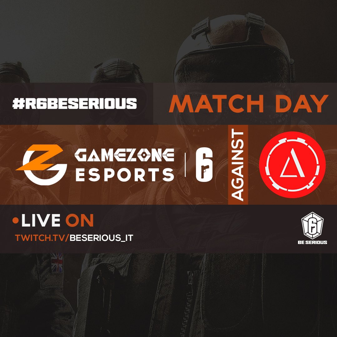 GameZoneASD's tweet image. #R6BeSerious MATCHDAY 🏆

🆚 @deltalandgaming 
🕗 21.00
🔴 LIVE NOW
twitch.tv/beserious_it

#GoGZ🧡🖤
@BeSeriousR6 @Rainbow6IT