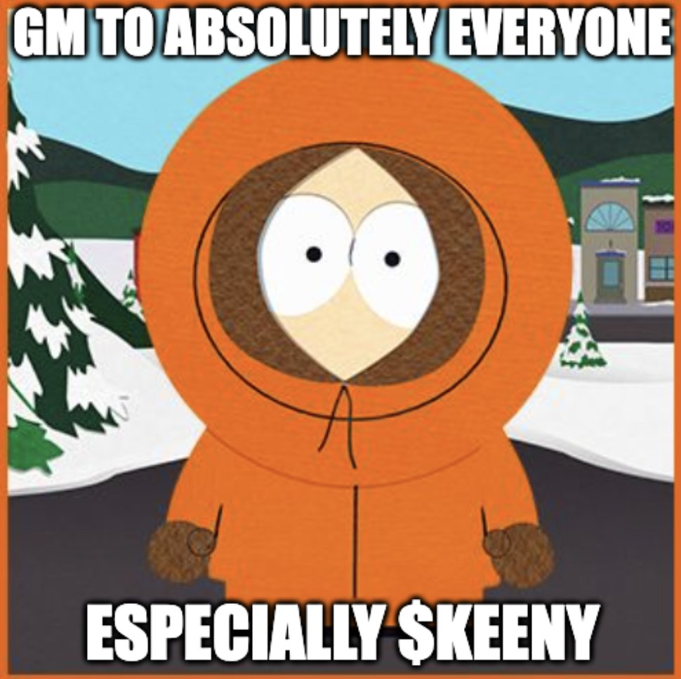 keeny_erc20's tweet photo. GM MFers 🪙

Stop holding on to other #shitcoins that have let you go. 

Say GM back !!

$KEENY is never gonna give you up
$KEENY is never gonna let you down
$KEENY is never gonna run around and desert you
$KEENY is never gonna make you cry
$KEENY is never gonna say goodbye https://t.co/u1WTAfoDMH
