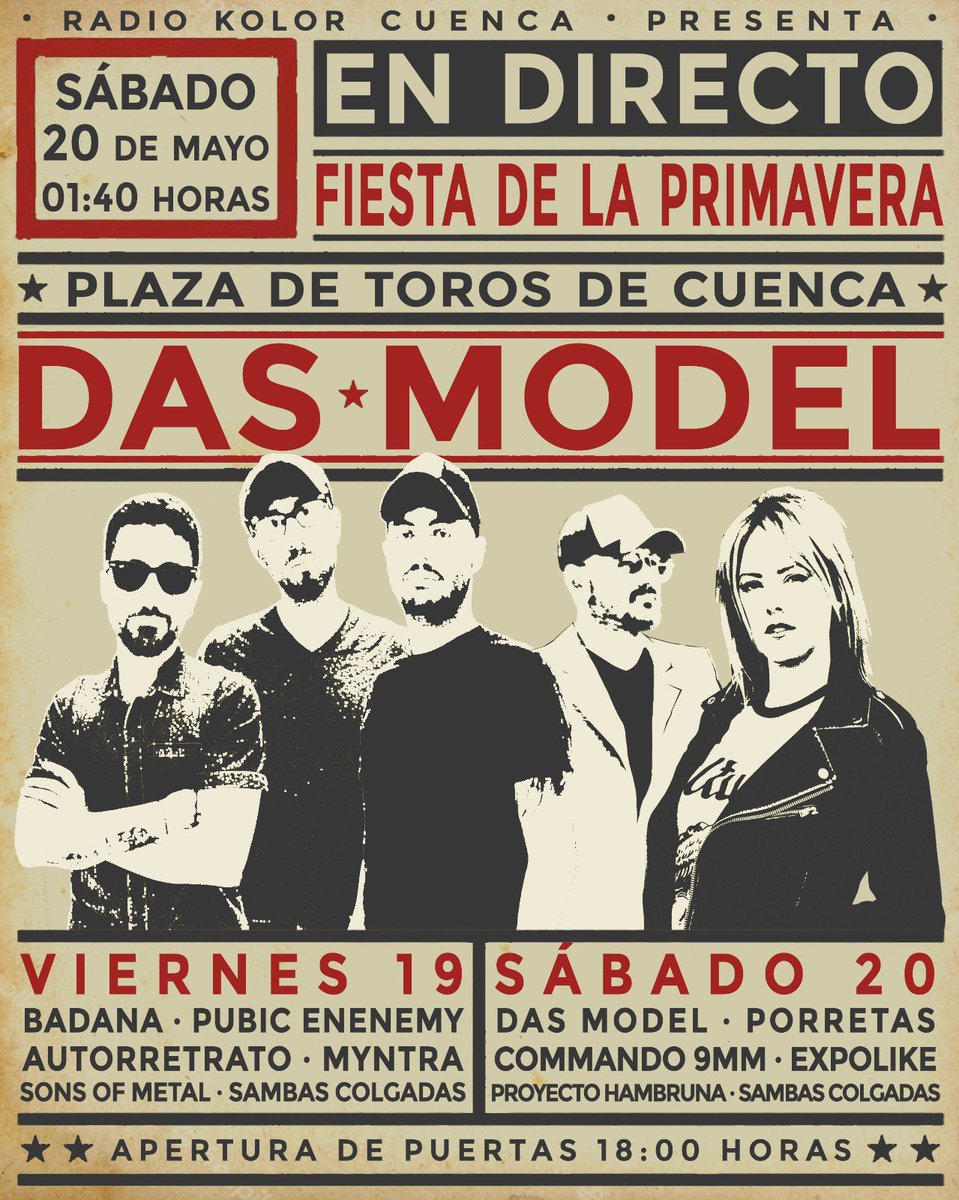 AndresDaniel_'s tweet image. Ya falta menos! Nos vemos el sábado. #DasModel