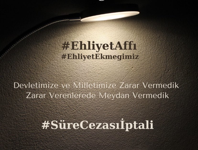 İdeoloji ise bu adam gibi adam da ideoloji sahibi ancak; olaylara bakış açısı önemli ve görülmesi gereken noktanın gayet farkında ve yanımızda durma gereği hissediyor vicdanen. Sizlerde bize bu durumu çok görmeyin.

EkmeğimEhliyet OyumEhliyet 

#EhliyetAffı
<a href="/Akparti/">AK Parti</a> 
<a href="/RTErdogan/">Recep Tayyip Erdoğan</a>