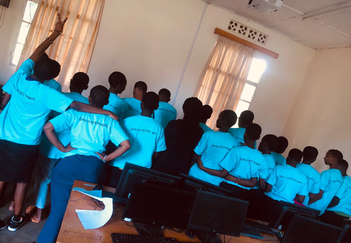 jbatamuliza's tweet photo. Girls in ICT project @EdifyRwanda. Mentoring girls at Nyamata High School! https://t.co/uML8eKTwc6