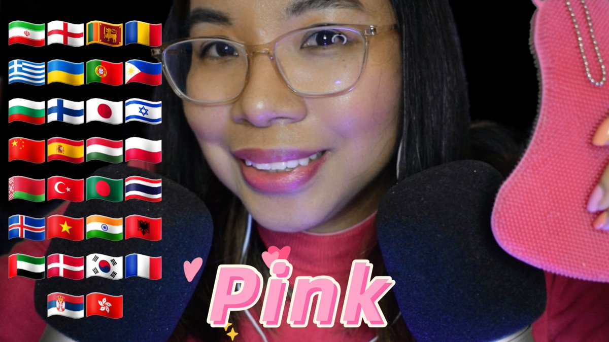 MisschicAsmr's tweet photo. NEW #asmr, whispering #pink in #differentlanguages with pink triggers! https://t.co/FqppM93QgJ
I would love some feedback on the sound of this #asmrvideo please. It's my first time using these #binaural mics since I had a problem with them. Thanks!
#pinkasmr #lovelanguages https://t.co/vVSj0A7es3