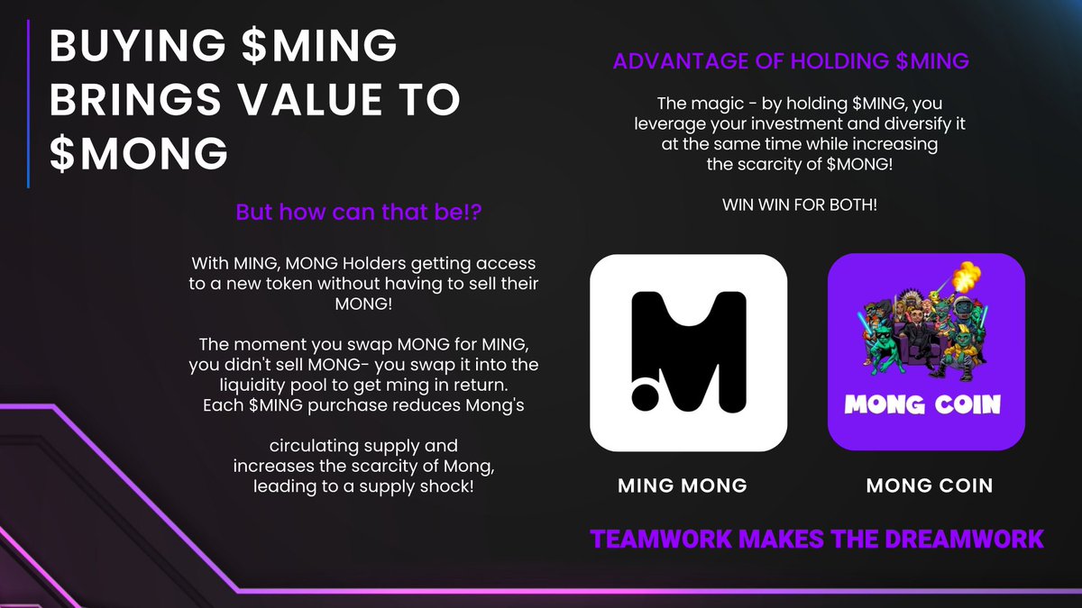 How Mongpairs can bring added value to Mong?

Take a look at the banner...

Now can you imagine what it means for #MONG as more and more quality MONG pairs are added!? 

Without words! 🔥

#MING #MINGMONG #MONG #MONGMOB $MONG #MongCoin