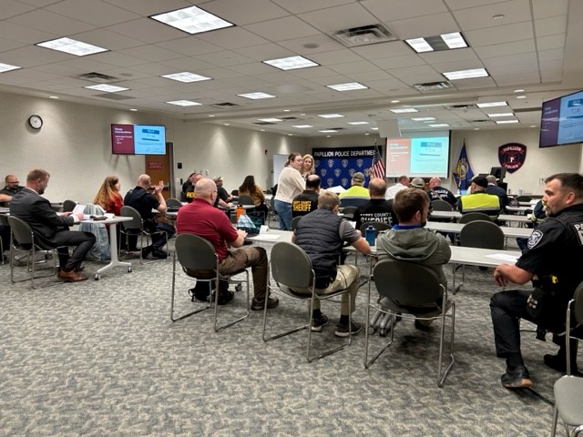Full house at the #PPD this morning for the first South Metro Traffic Incident Management group meeting led by <a href="/HDR_Inc/">HDR</a> &amp; #NDOT. <a href="/BellevuePolice/">Bellevue Police</a> <a href="/SarpySheriff/">Sarpy County Sheriff's Office</a> <a href="/SarpyCounty911/">Sarpy County 911</a> <a href="/lavistapolice/">La Vista Police</a> <a href="/OmahaPolice/">Omaha Police Dept</a> <a href="/PapillionFire/">Papillion Fire Department</a>