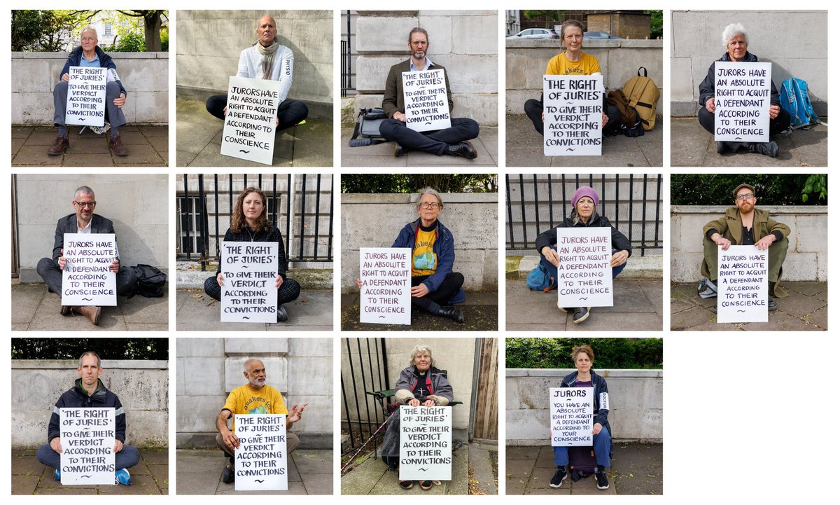 Judge Silas Reid has been imprisoning people for them explaining their motivation for climate action in court When Trudi Warner held up a sign speaking out against this, he had her arrested too This week we've all been holding up signs! 🪧🪧🪧 christianclimateaction.org/2023/05/17/jud…