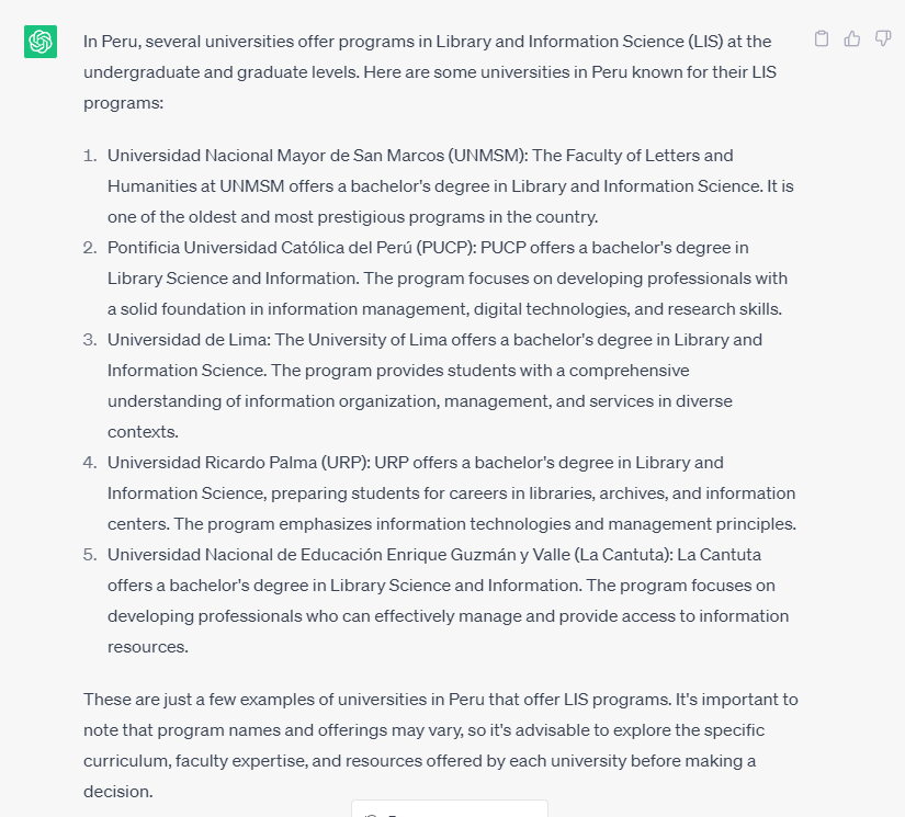 Colegio de Bibliotecólogos Perú tweet media