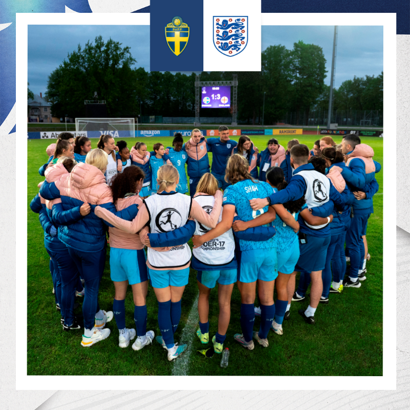 Lionesses's tweet photo. Another brace from Michelle Agyemang and a goal from Ava Baker helped England seal their place in the #U17WEURO semi-finals 💪