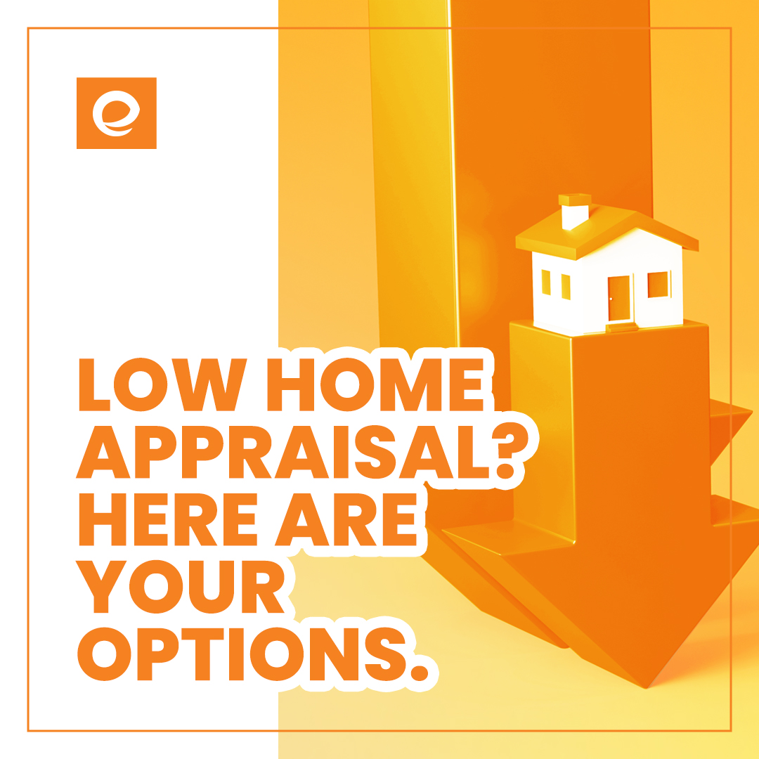 Low appraisals are common in the current real estate market due to rising home prices. When the appraised value is lower than the buyer's offer, it can create challenges and financial implications. Consider these 4 options when facing a low home appraisal: bit.ly/3IkfU4k