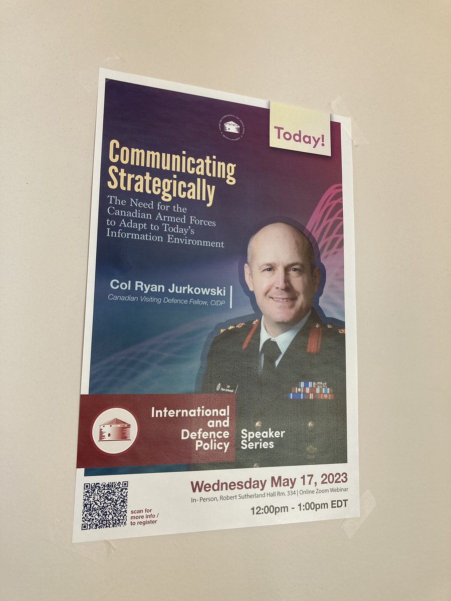 Fantastic presentation about the Information Environment by my battle buddy, the Canadian Visiting Defence Fellow Ryan Jurkowski! What a fantastic way to end our year of study… now we just have to edit our policy papers down to a shorter format.