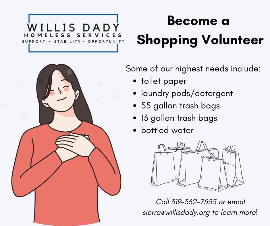 Have you noticed we've been posting more urgent needs recently? That's because we've been running low on critical supplies. And you can help! Would you consider adding one of our critical needs to your monthly shopping list? Call 319-362-7555 or email sierra@willisdady.org to.💙