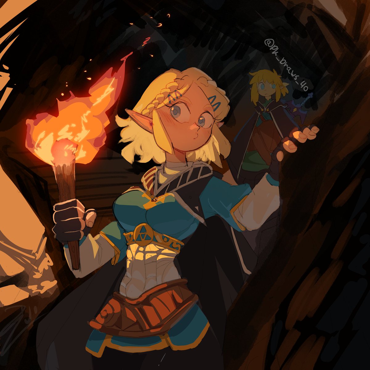 Pk_draws_40's tweet photo. "We must win! The fate of Hyrule depends on it!"

#ZeldaTearsOfKingdom #Zelda https://t.co/1o9Zz76d3I