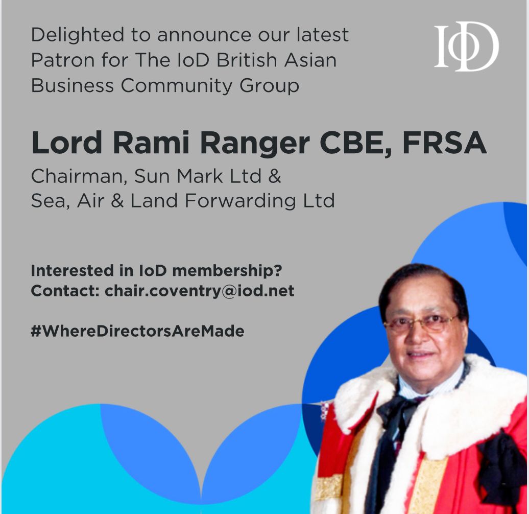 Damini Sharma (@daminiksharma) on Twitter photo Exciting times for the IOD British Asian Business Community as we welcome Lord Rami Ranger as our new Patron! His innovative spirit and dynamic leadership will undoubtedly inspire us all. Here's to growth, success, and an exciting journey ahead! β‘π
#IOD #business <a href="/RamiRanger/">Lord Rami Ranger</a> Exciting times for the IOD British Asian Business Community as we welcome Lord Rami Ranger as our new Patron! His innovative spirit and dynamic leadership will undoubtedly inspire us all. Here's to growth, success, and an exciting journey ahead! β‘π
#IOD #business <a href="/RamiRanger/">Lord Rami Ranger</a>