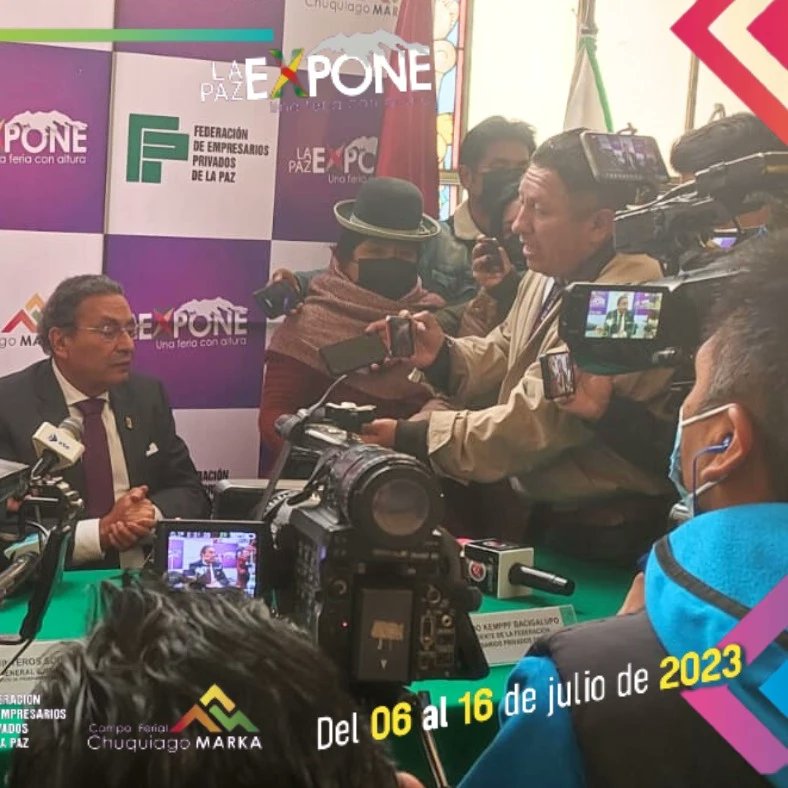 CONFERENCIA DE PRENSA LANZAMIENTO DE LAPAZEXPONE 2023.
#feplp #Economía #Comercio #Industrias