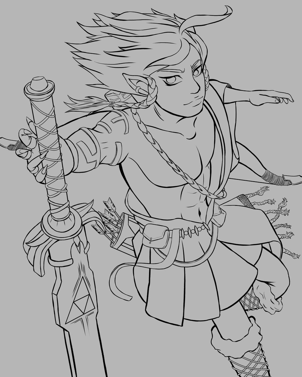 Krarda12's tweet image. #wip #lineart and #basecolor looks preatty nice, what you say?