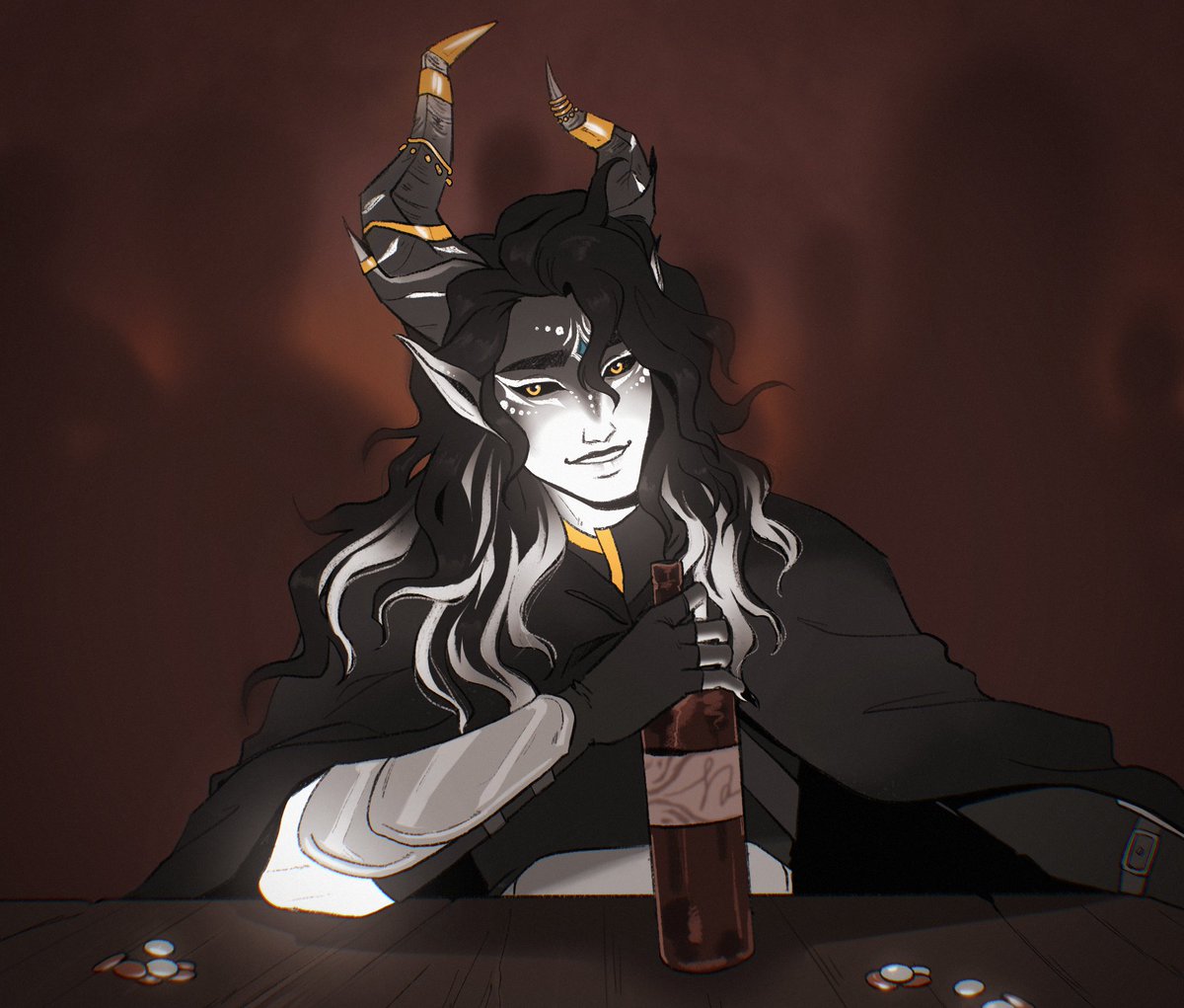 AkusArt's tweet photo. My Swashbuckler Nyx!!!

#DnD #DnDcharacter #OC https://t.co/u4glP8Rnfb