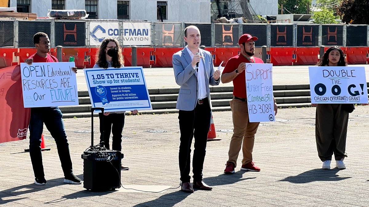 Last week I spoke at the Oregon Student Association’s rally for higher education funding. Ballooning debt, workforce shortages, and the stagnating benefits of a college degree demand that we must do better for our students.