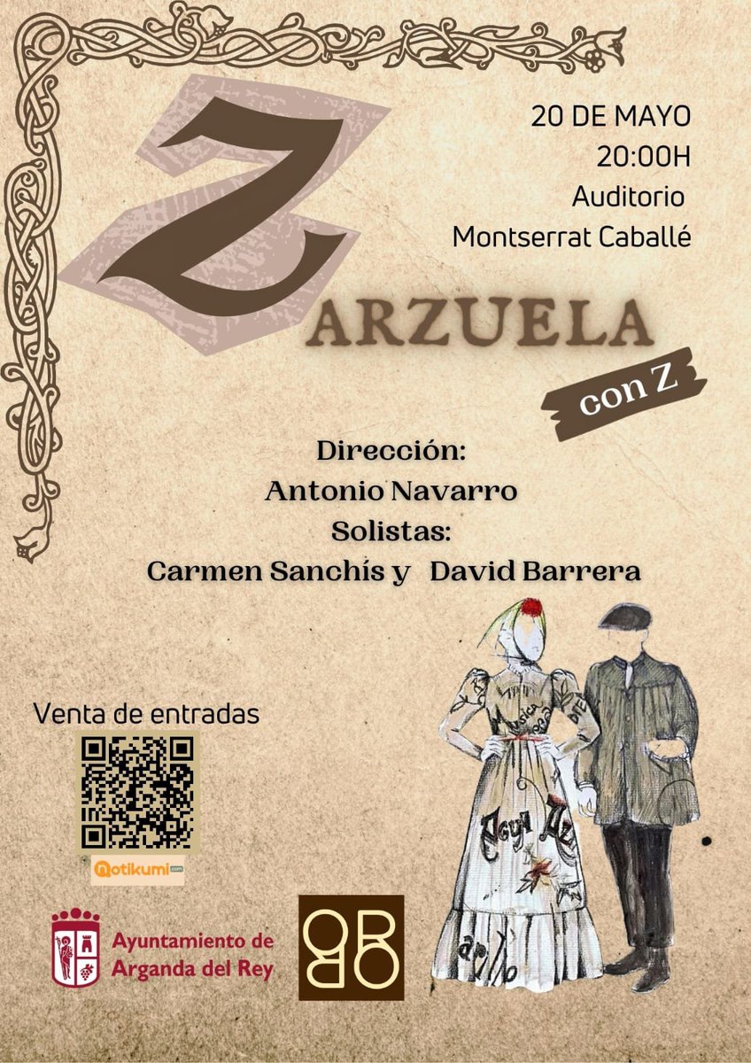ORitornello's tweet photo. El próximo sábado 20 de mayo a las 20:00 h. realizaremos un concierto en el Auditorio Monserrat Caballé de #Arganda con el título "Zarzuela con Z".
Se hará un recorrido por los números conocidos por todos/as que han marcado la historia de nuestra #Zarzuela 
OS ESPERAMOS!!! 🎶🎻🎶 https://t.co/0SPgip5P00