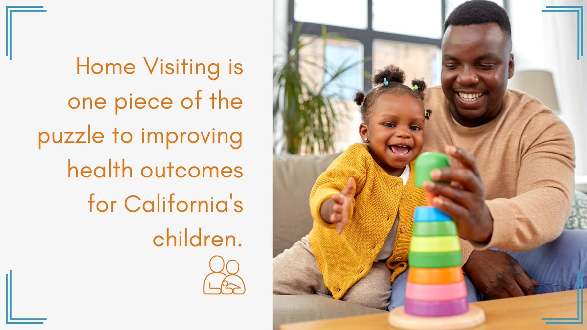 #HomeVisiting is one important piece of the puzzle to improving health outcomes for young children and families in California. It leverages and aligns with other social service systems in CA to provide a spectrum of support options for families that meet their unique needs.