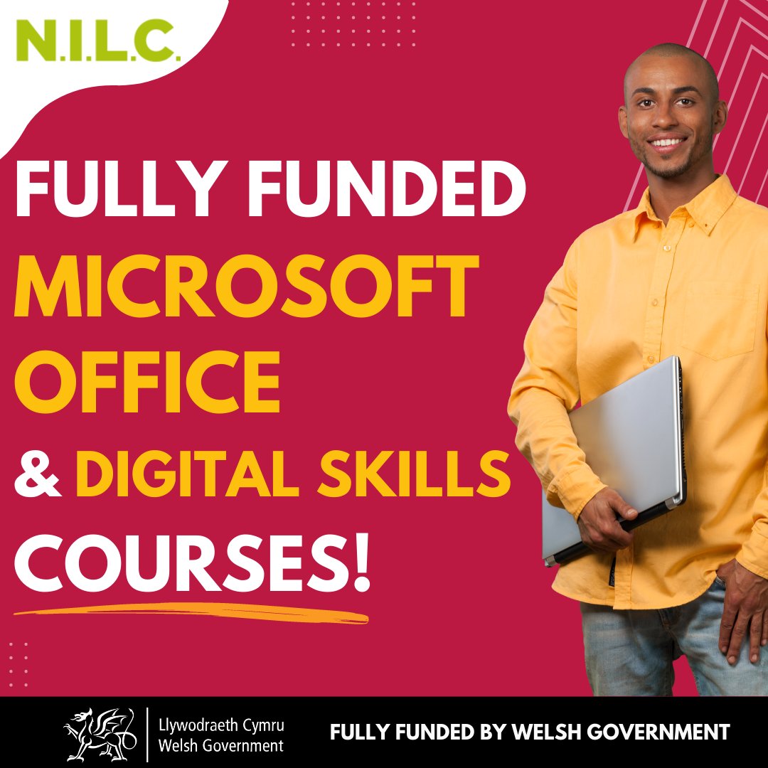🚨Attention #CardiffHour🚨: Now you can enroll in Microsoft Office and Digital Skills courses with full funding available.

🎓Discover more at nilc.co.uk/personal-learn…

#ITSkills #OfficeSkills #DigitalSkills #FullyFunded #NILC