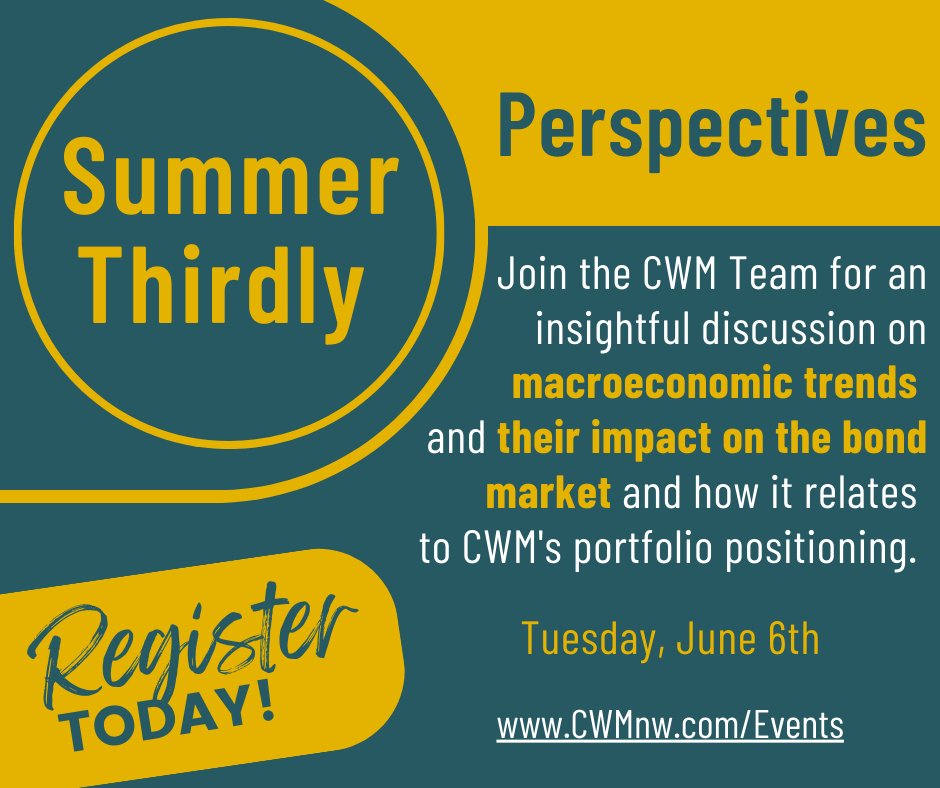 CWM_Team's tweet photo. It's not too late to register for our upcoming Thirdly on Tuesday, June 6th! Register for the webinar at 12:30pm or join us for dinner at the Bellevue Club at 6pm.

Visit https://t.co/Q7mzw7j9Pd to register today! https://t.co/ijKw6HTSPq