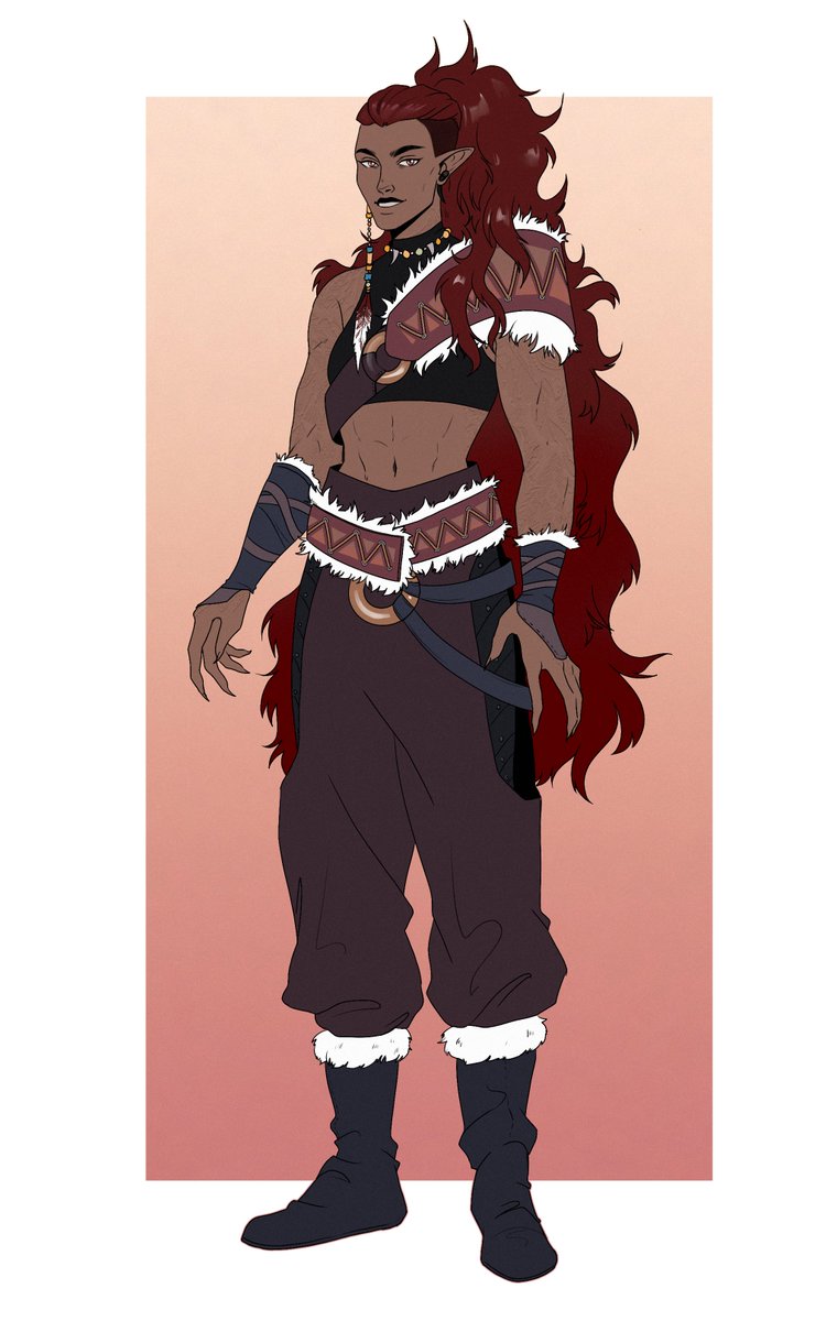 AkusArt's tweet photo. My barbarian lady Quinn :] She's 7 feet tall hehe

#DnD #DnDcharacter #OC https://t.co/vl4jwFyIIt