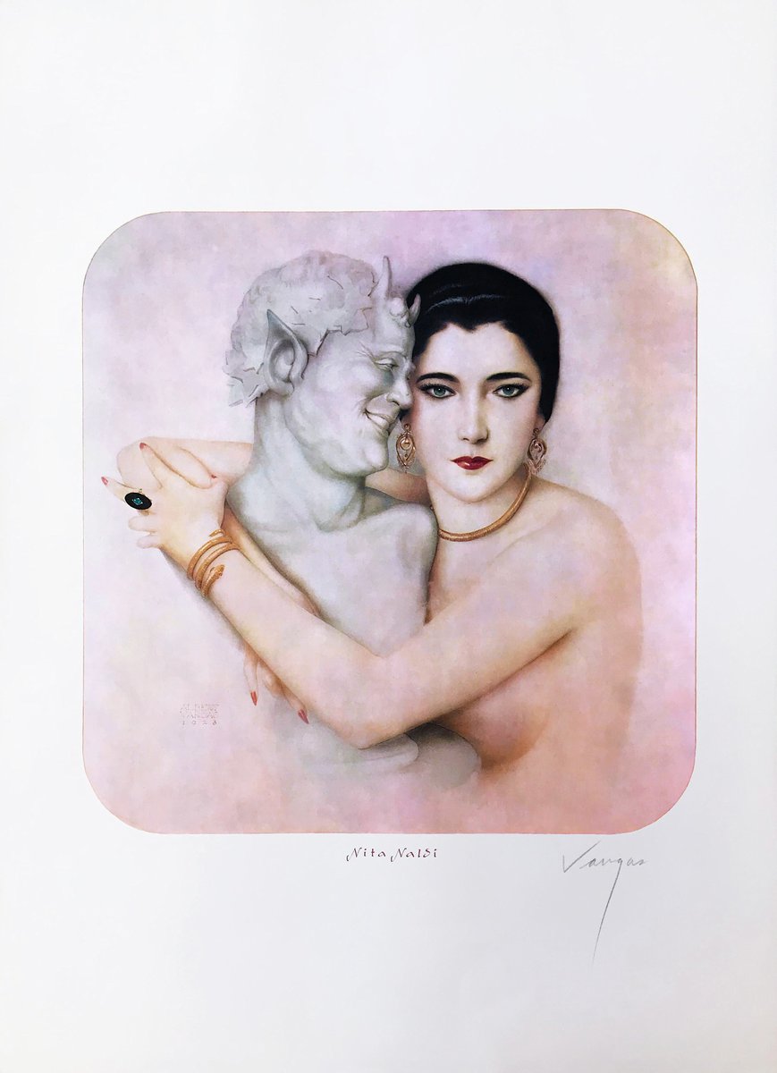 availablenator's tweet photo. 1923 portrait of actress Nita Naldi
https://t.co/fScW0vR66u

#AlbertoVargas #NitaNaldi #OldHollywood #Satyr #Statuary #Portraiture https://t.co/ZCLzIKEHQD