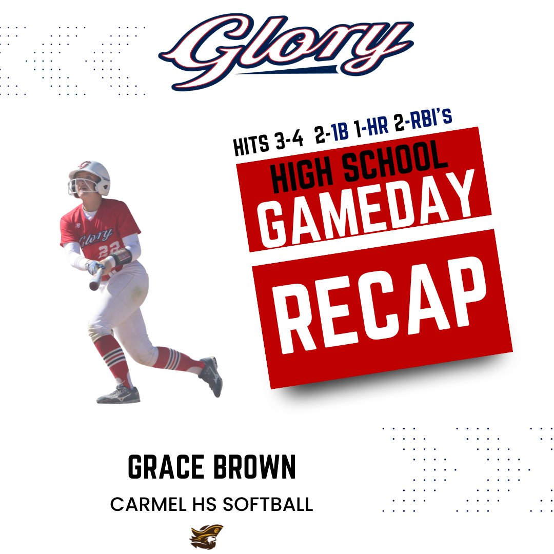 <a href="/_gracebrown22/">Grace Brown</a> continues to stay hot at the plate adding another HR to the stat book in yesterdays win against Dundee Crown! <a href="/VAGloryFP/">VA Glory Fastpitch</a>