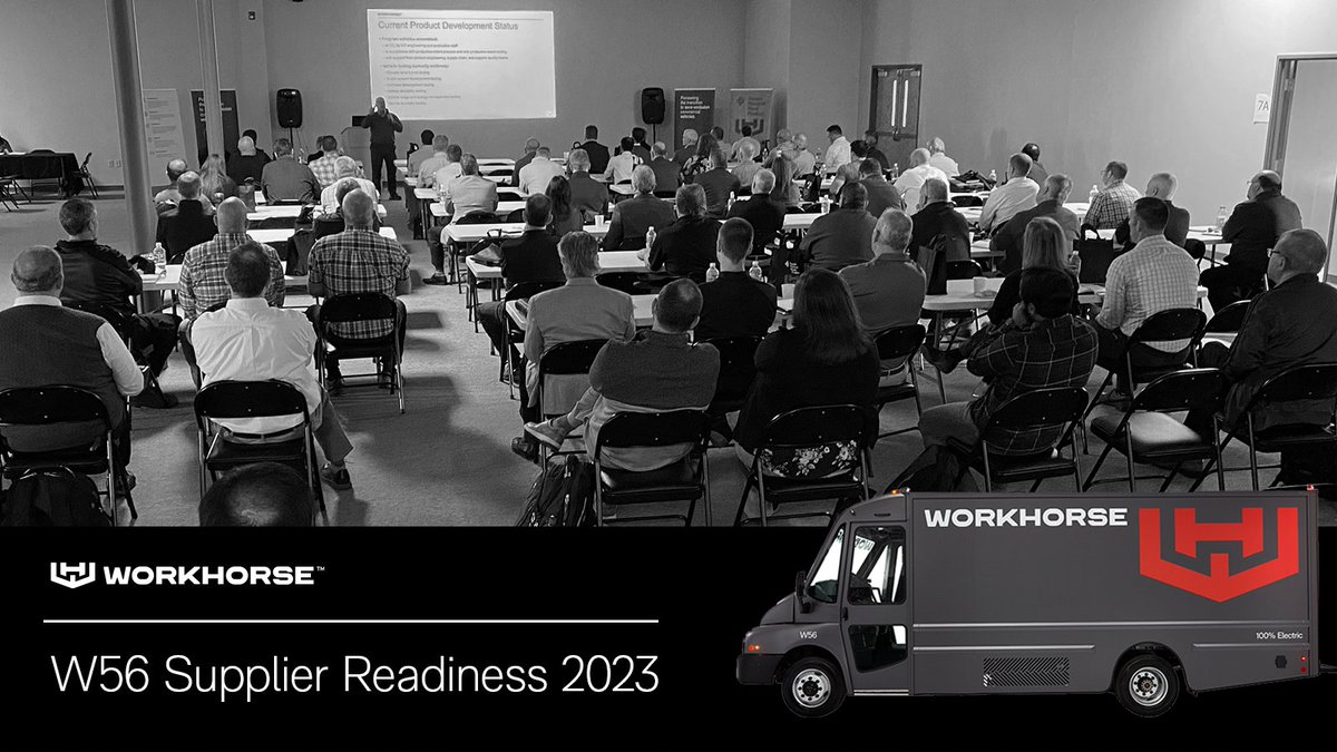 We'd like to thank our suppliers for joining us at The Ranch in Union City, Indiana, as we finalize plans for W56 production to begin in Q3 2023. workhorse.com/W56 #lastmile #EVtrucks #ZEV #zeroemission #OEM