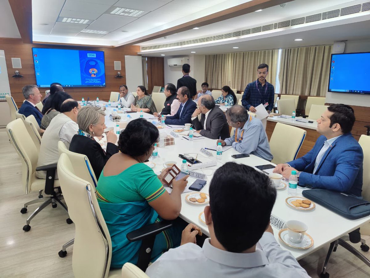 Met the World Bank delegation led by Martin Raiser VP South Asia Region along with Auguste Tano Kouame Country DirectorWB and other experts. Also visited BSE startup zone and interacted with SSC CEOs of BFSI , Retail &amp; Logistics to plan for skilled workforce in these sectors.