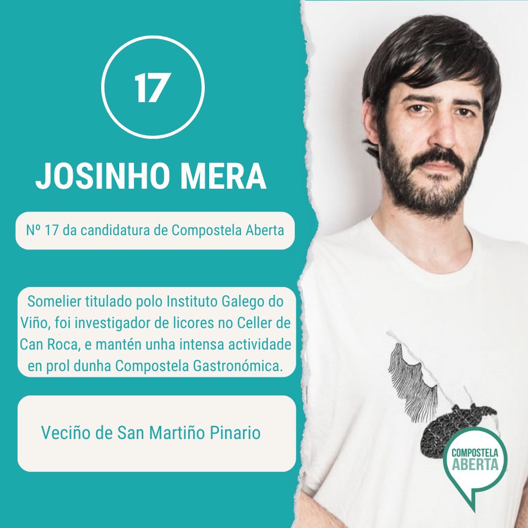 compostelaberta's tweet photo. 🗳️ 17 de maio, número 17 da candidatura de Compostela Aberta: Josinho Mera.

#FalemosDoQueImporta
#PoloQueImporta https://t.co/SkKnvSPzwS