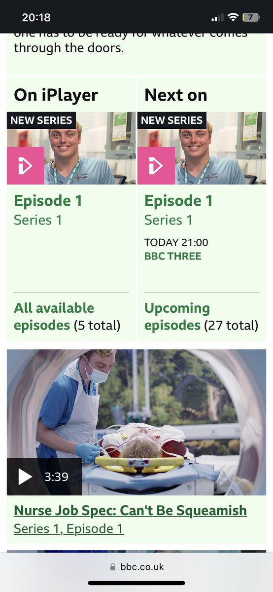 AHHHHH!!! ROOKIE NURSES! Airing tonight at 9pm on <a href="/bbcthree/">BBC Three</a> !!