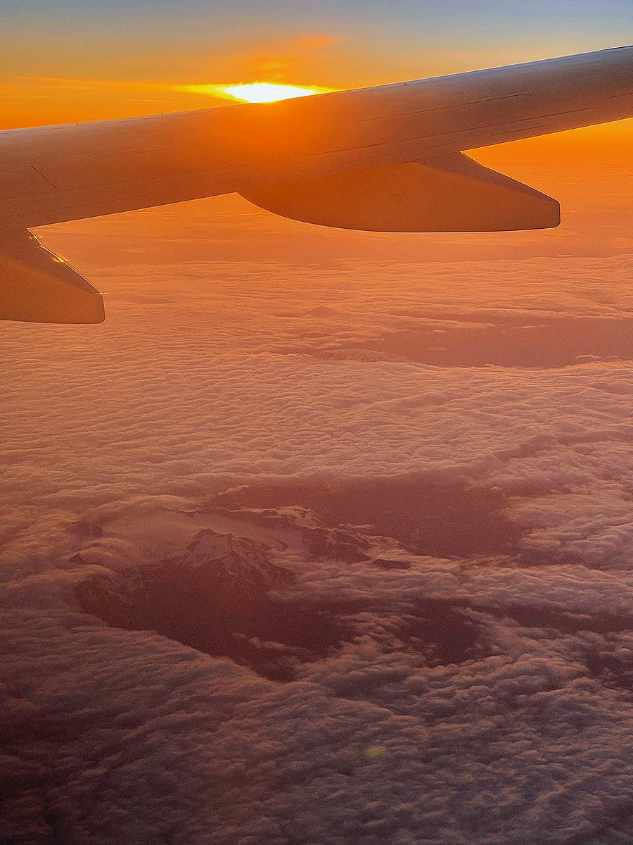 Raspberry_1123's tweet image. The sunset on the clouds, golden color scattered across the sky, is beautiful.🌇