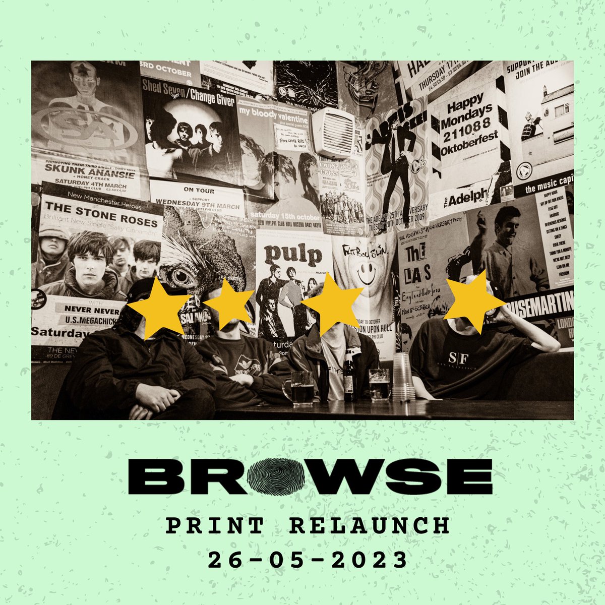 PRINT RELAUNCH 🚀 

We’re back with our green mags on Friday 26th May, documenting and promoting Hull’s music, creatives, culture and independent businesses in print. 

Can you guess the front cover features? 🤔

#BrowseHull #BrowseMag #Hull #HullMusic #HullCreatives #HullIndies