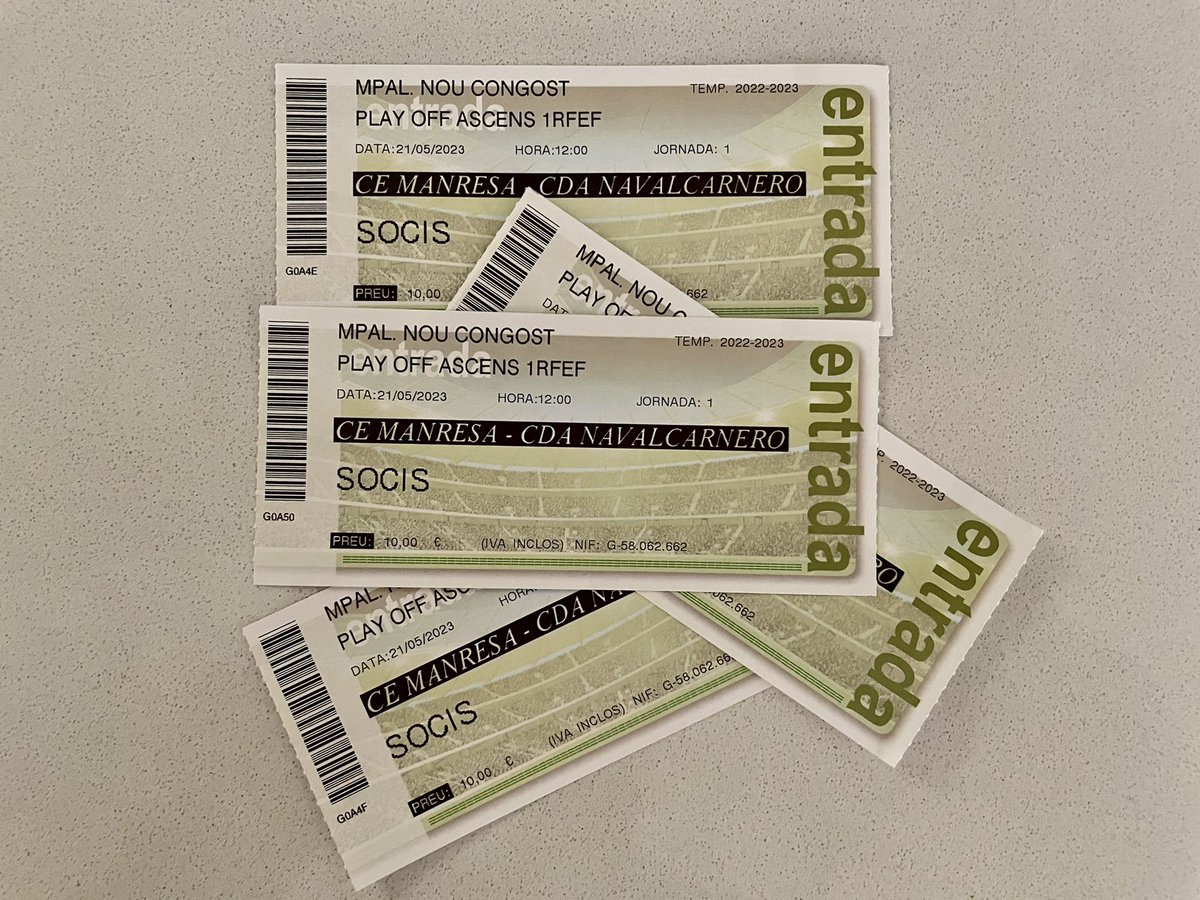 CdEManresa's tweet photo. 🎫 ENTRADES EN VENDA!
📍 Oficines Congost (tardes), Squaddra, Vela, Ateneu, Cube...
#ManresaPlayOff #Objectiu2000 https://t.co/cVnHOLyJqD