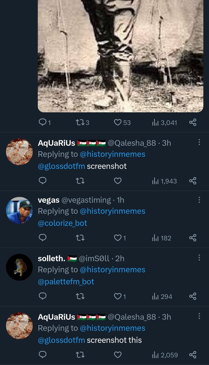 Seriously... why do people spam the threads of a tweet with a grayscale or low quality photo, with replies to those photo enchantment bots...
Ofc, calling a bot is not enough, it has to be all of them! So many lost cpu cycles to generate these useless posts :(