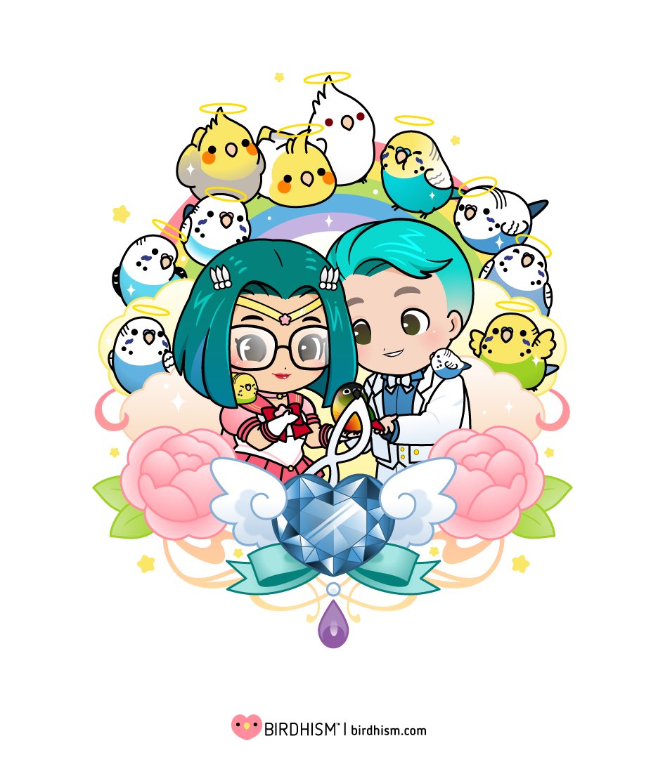 A commission for a couple who is very devoted to birds.