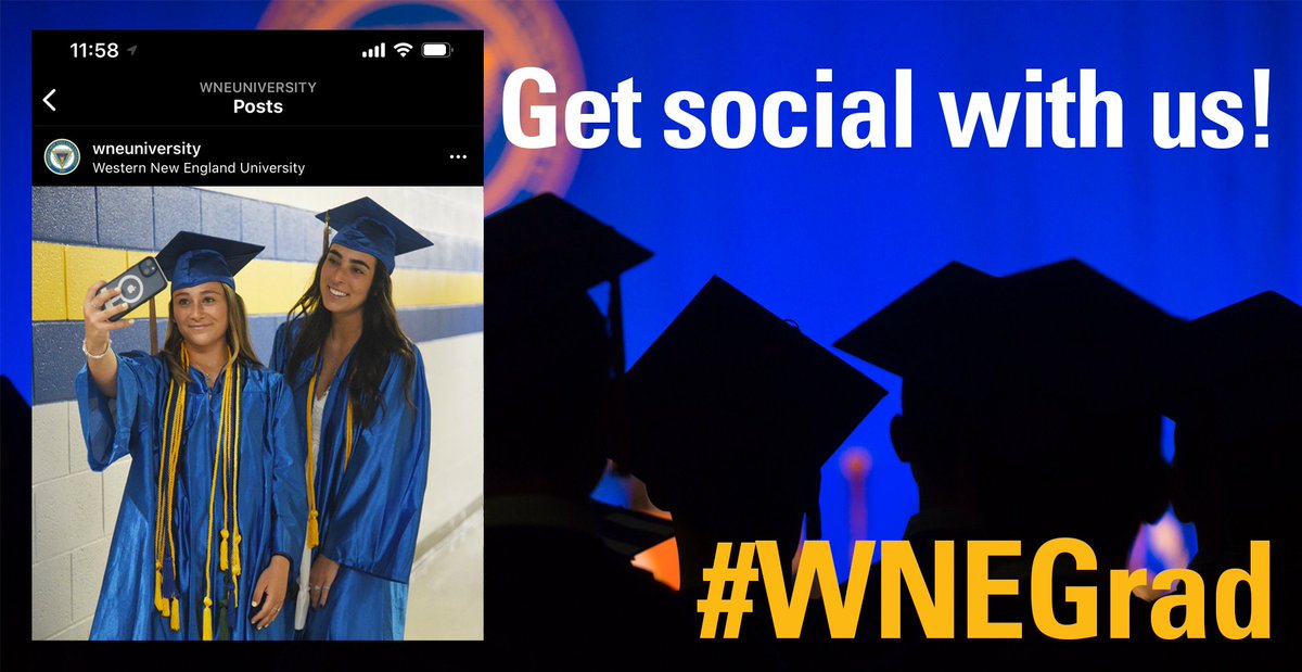 WNEUniversity's tweet photo. Get social with us during our celebrations this weekend for our undergraduate and graduate students! Use #WNEGrad to share your own celebrations π±π https://t.co/VLKOVfWK2Q