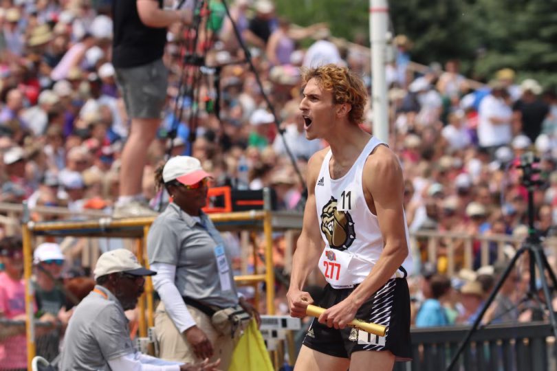 Reed Emsick splits 1:51 to bring home the Class A 4x800 title, and reminds nearby spectators that Burke is the Bulldogs’ house.  We’re going to call this one an upset, and I’m sure Burke will dispute that.