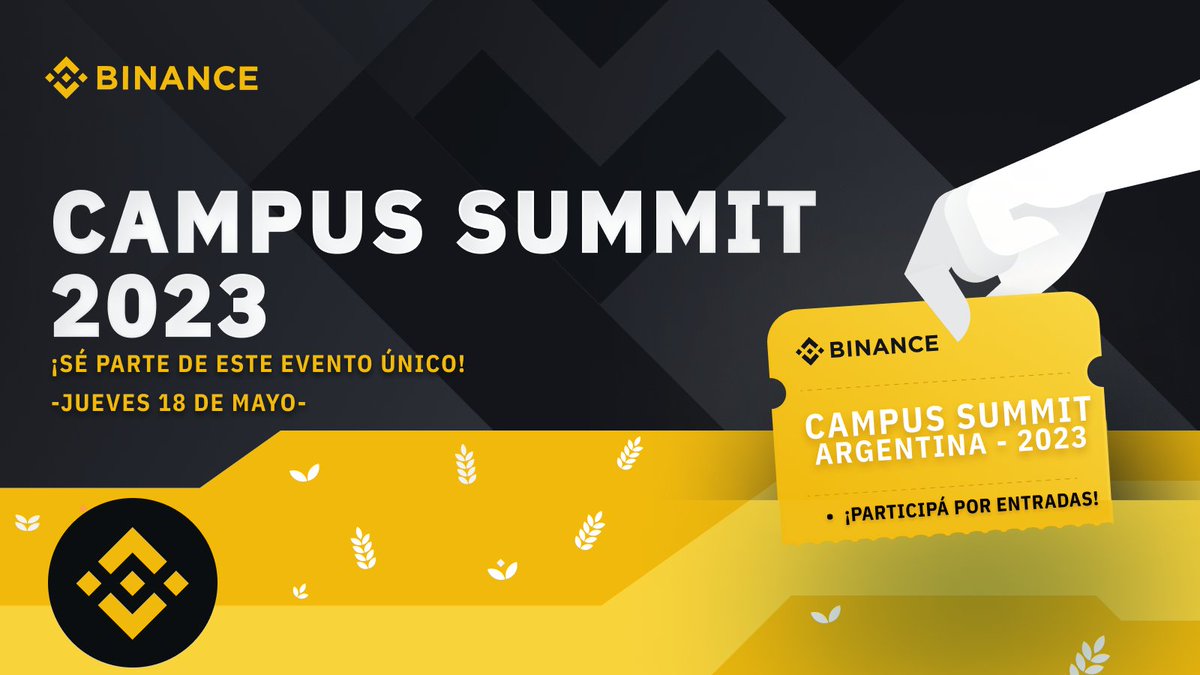 BinanceArg's tweet photo. 🙌 Este jueves 18 se viene una nueva edición de #CampusSummit en Argentina y #Binance quiere que estés ahí.
🎫 Participá por un par de entradas siguiendo estos pasos:
🔸 Seguinos en @BinanceArg
🔸 Etiquetá a la persona con la que querés ir y también nos tiene que seguir
🔸 Completá este formulario https://t.co/tzmeq0ORU1