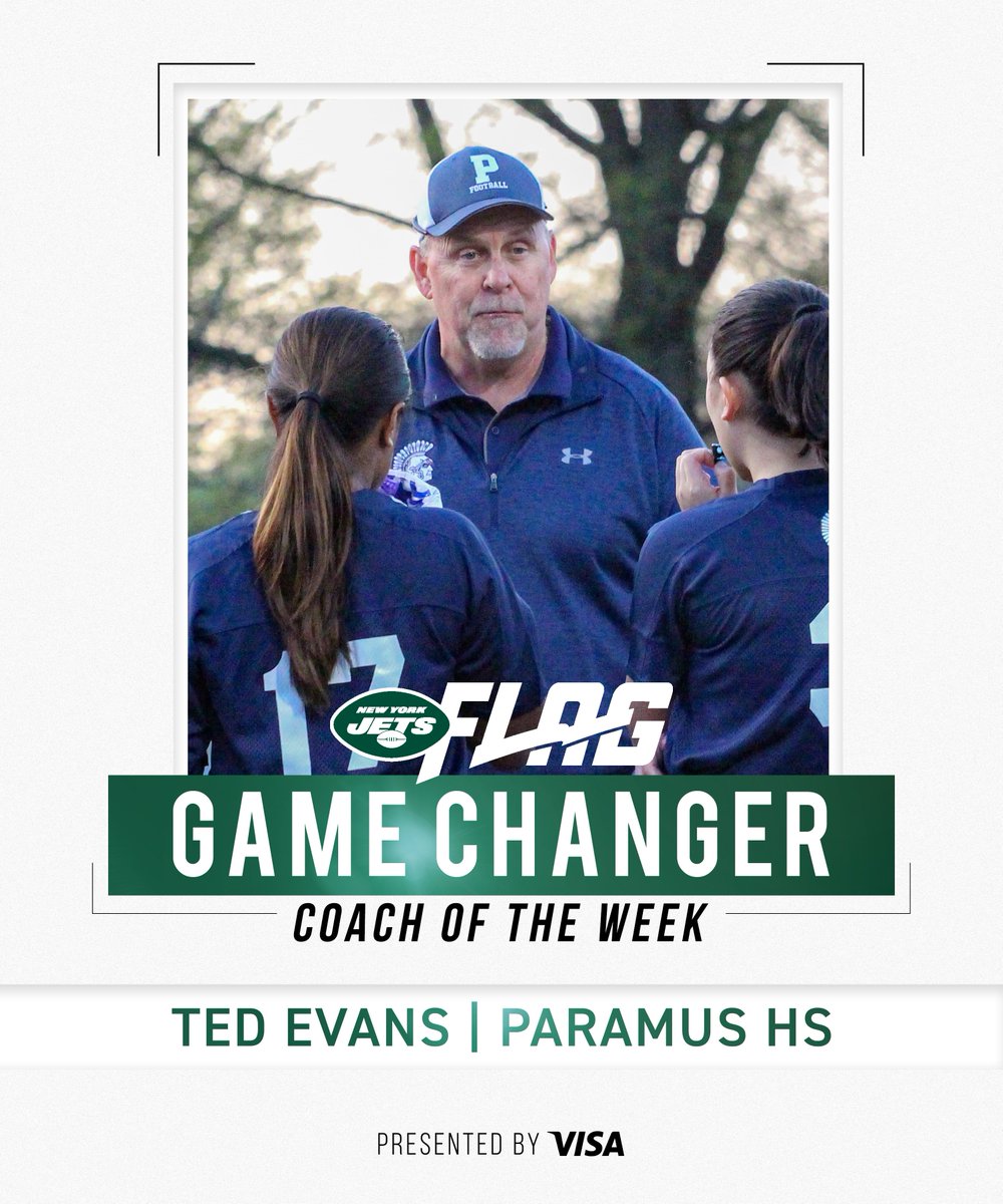 NYJetsCR's tweet photo. Here are our first four @Visa Girls Flag High School Coach of the Week Game Changers!

Each of these coaches received a $2,000 donation to benefit their schools' flag football programs and will be honored on the field at MetLife Stadium during our @nflplayfootball Jets game. 

@Spartan_AD 
@MacArthur_HS
@MWathletics_