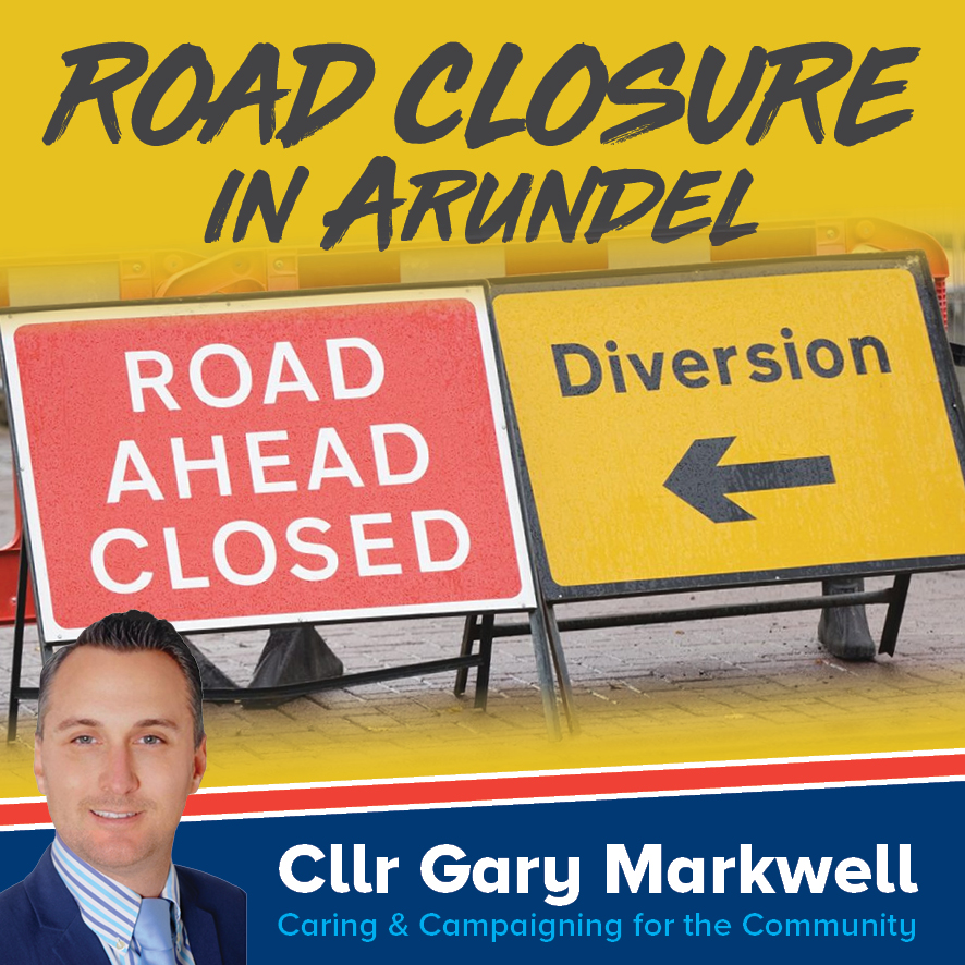 𝗥𝗢𝗔𝗗 𝗖𝗟𝗢𝗦𝗨𝗥𝗘 𝗜𝗡 𝗔𝗥𝗨𝗡𝗗𝗘𝗟
Ford Road will be temporarily closed between Kirdford Road and Priory Road on 6th June from 09:30 until 16:00, whilst Cappagh Browne Utlities replaces a carriageway frame and cover. An alternative route will be signed on site.
