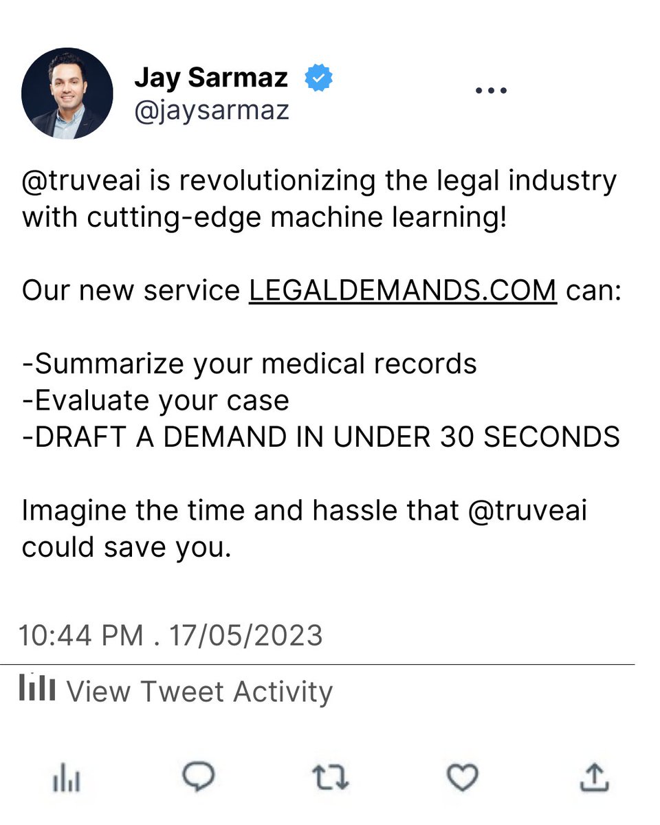 TruveAi's tweet photo. Experience the future of legal services with @truveai's groundbreaking AI technology!
Send us a message to find out more!
#LegalTech #TruveAI #LegalAI #Lawyers #Lawfirm #Analytics #LegalInnovation #Scaleup #LegalMarketing #LegalFinance #DigitalTransformation #Truve #LegalFirm https://t.co/hi96EJQcsJ